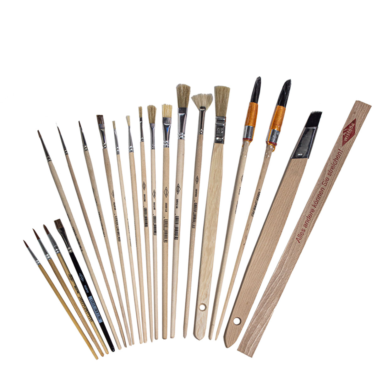 Wistoba 1040.20 Schüler-/Lehrlingssortiment Pinsel, 20-teilig Pinselset