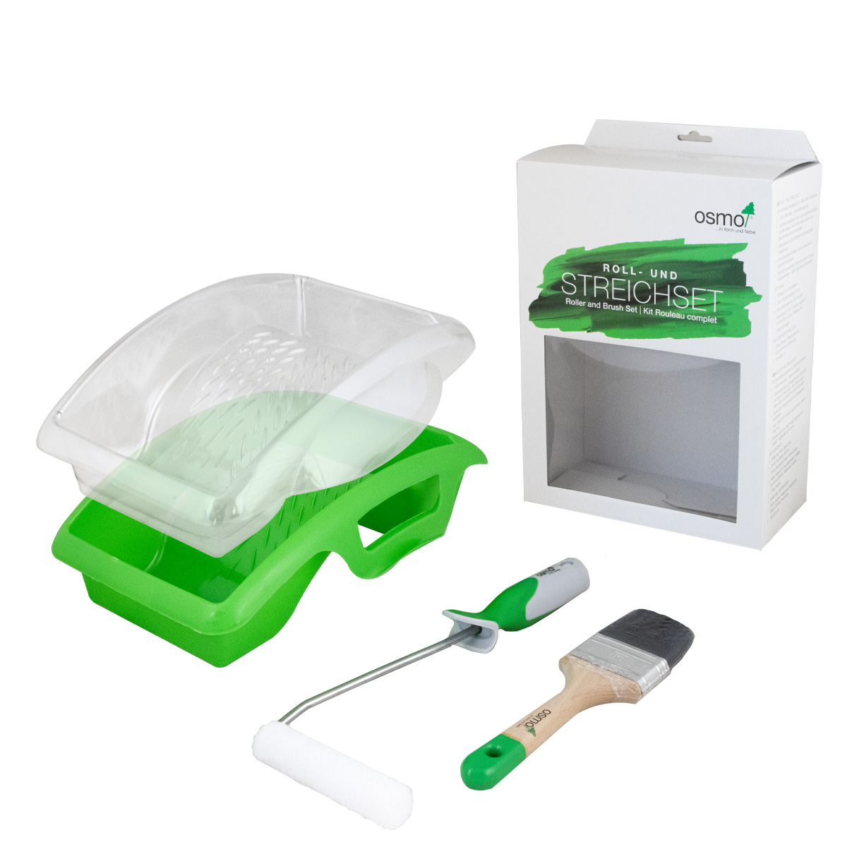 Osmo Roll- & Streichset inkl. Farbwanne, Bügel und Flächenstreicher
