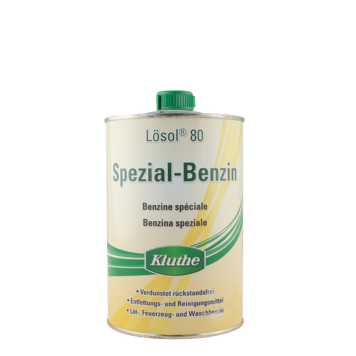 Kluthe Lösol 80 Spezial-Benzin 1L, hochwertiges Lösungsmittel, Waschbenzin, Reiniger