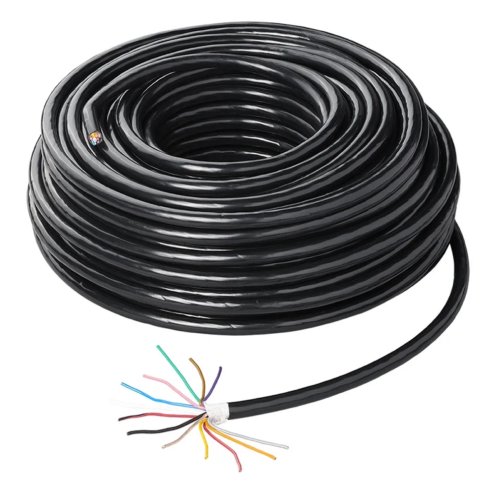 Kabel 13Poliges (2x 1,50 + 11x 0,75mm²) 12V Anhänger Wohnwagen Inhalt: 50 meter