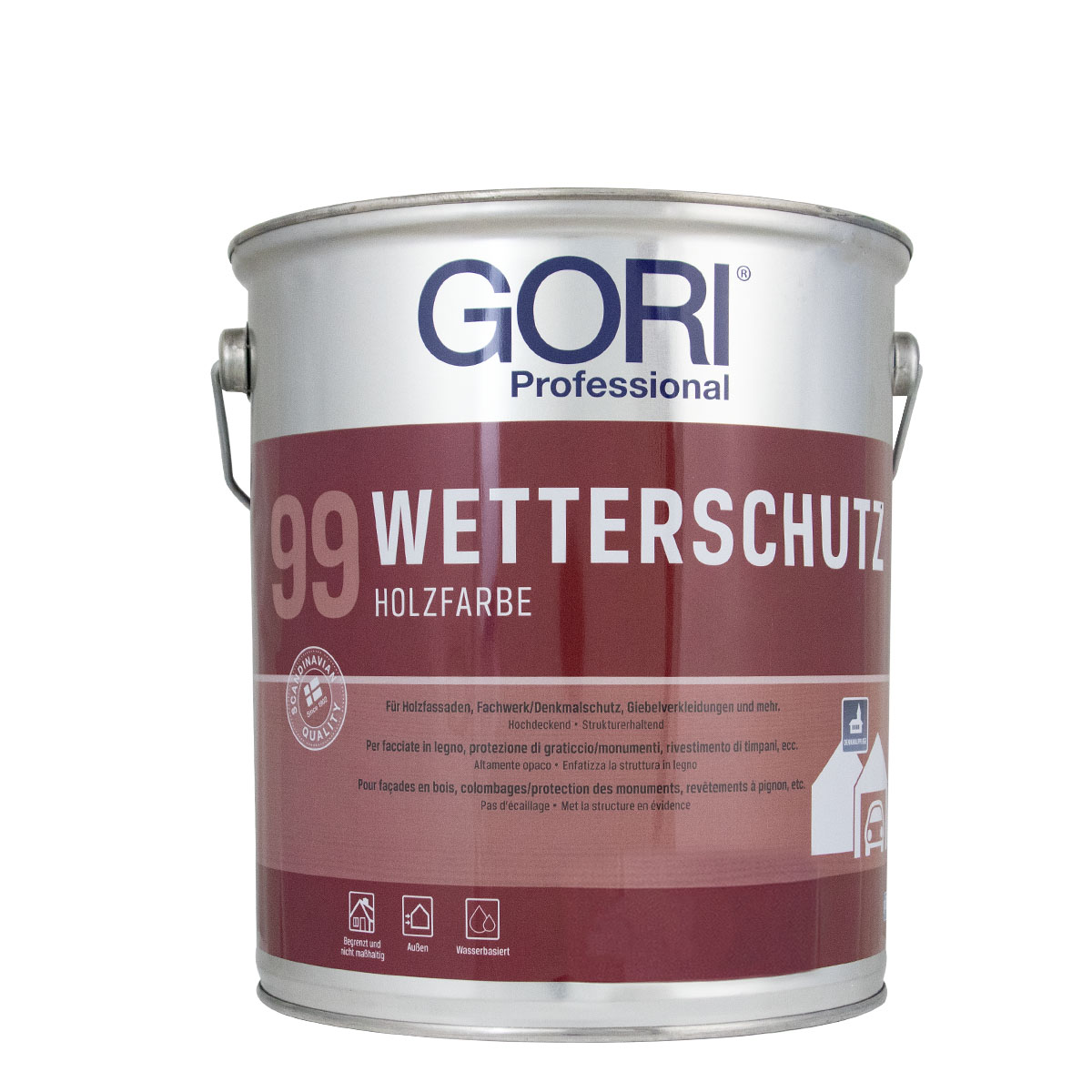 Gori 99 Wetterschutz Holzfarbe 750ml silbergrau, Wetterschutzfarbe