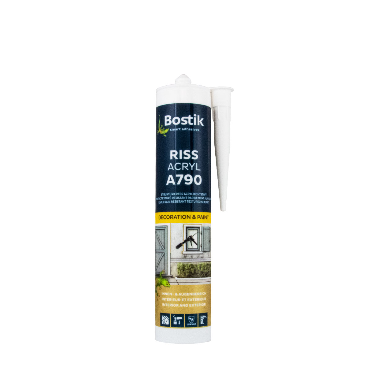 Bostik A790 Riss Acryl 300ml weiß, Strukturacryl, Acryldichtstoff, Fugendichtmasse