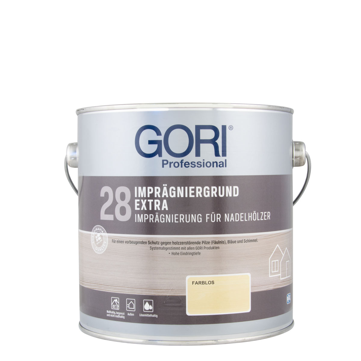 Gori 28 Imprägniergrund Extra 0,75L farblos, Bläueschutz, Holzschutzmittel