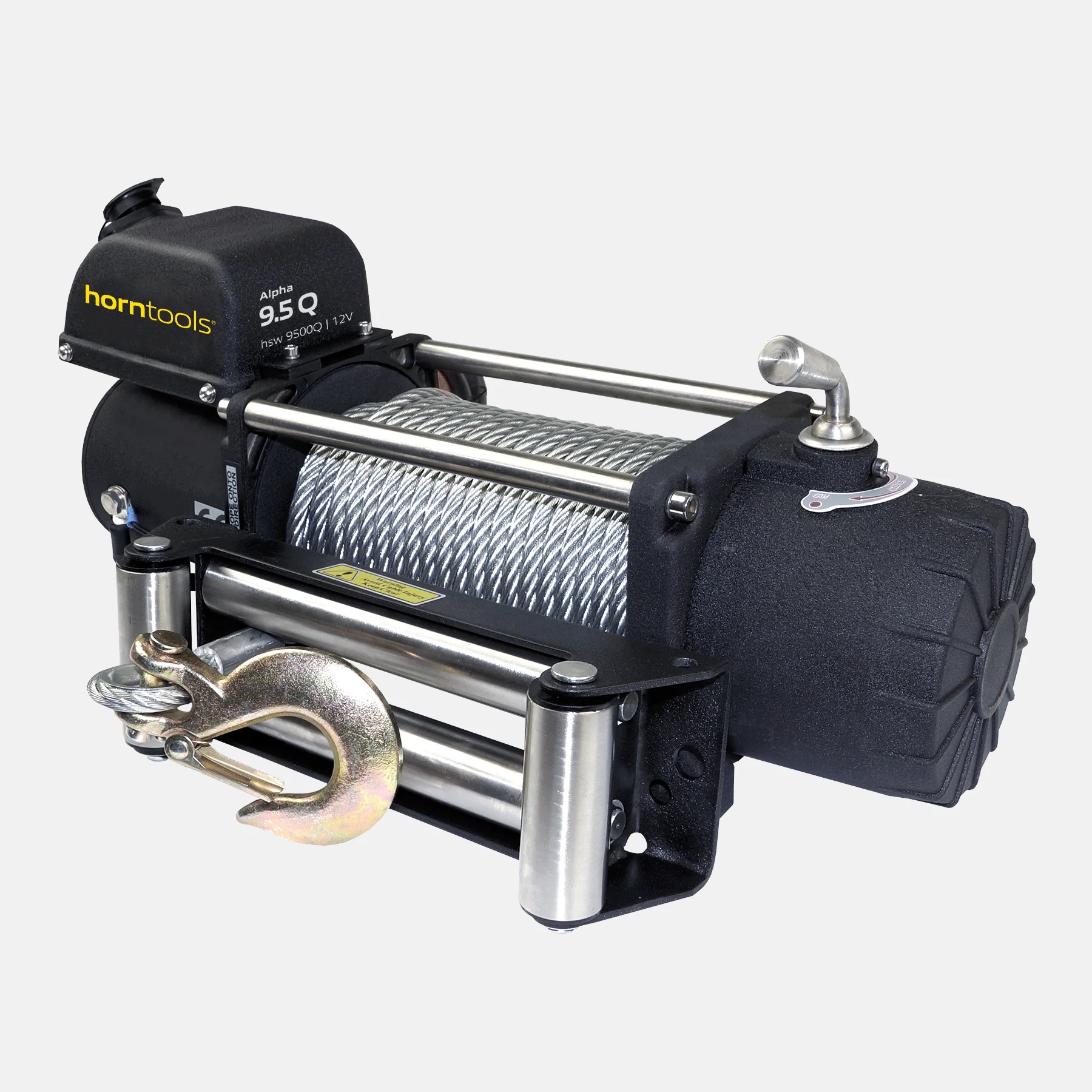 Horntools Seilwinde 4,3 Tonnen Alpha Quick 12V Stahlseil