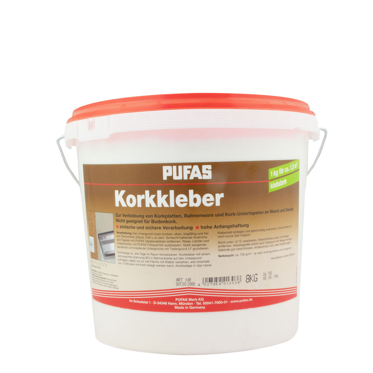 Pufas Korkkleber, gebrauchsfertiger Dispersionskleber