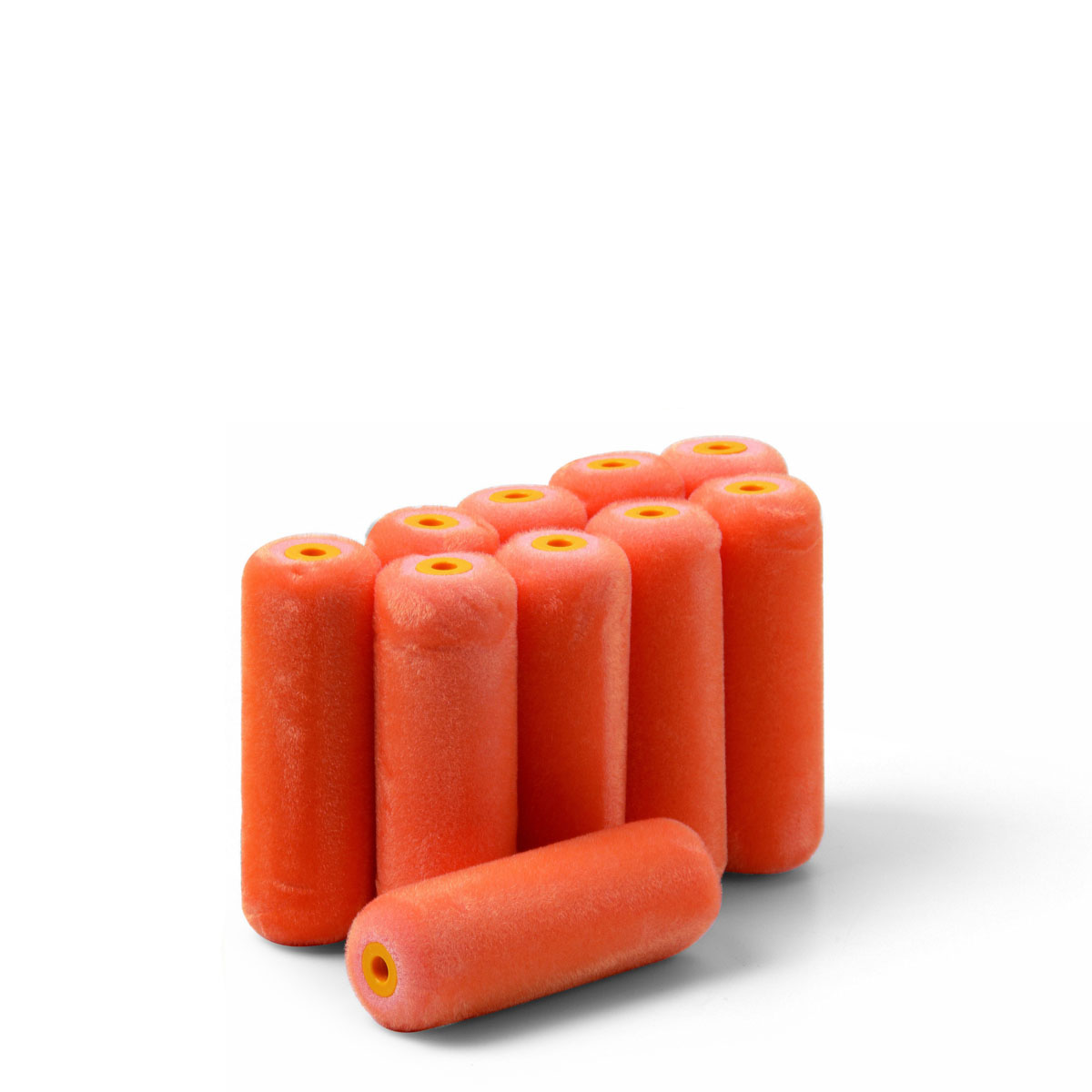 10x Schuller Lackrolle Soft Flock HK 11cm 2R beid rund #20053, Lackwalze, Malerrolle