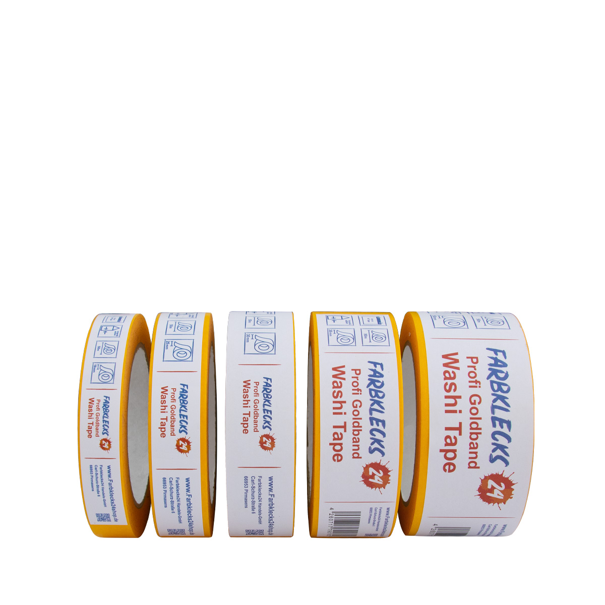 Profi Goldband Washi Tape 50m UV60 19mm, Klebeband, Malerkrepp