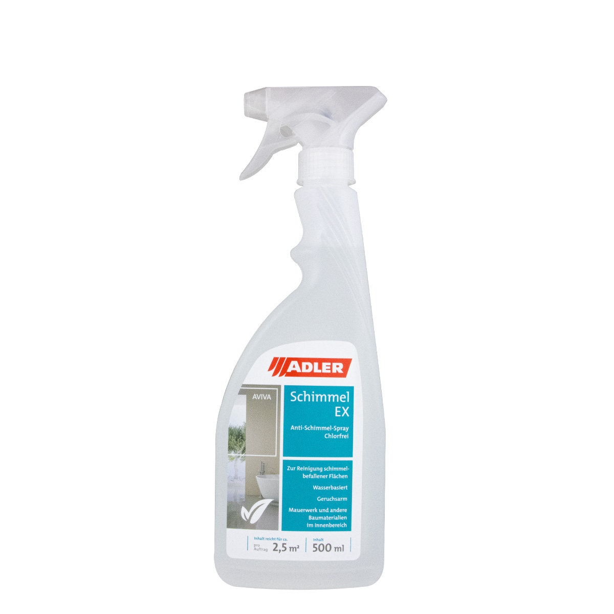 Adler Aviva SchimmelEx chlorfrei 500ml, Schimmelspray, Schimmelvernichter