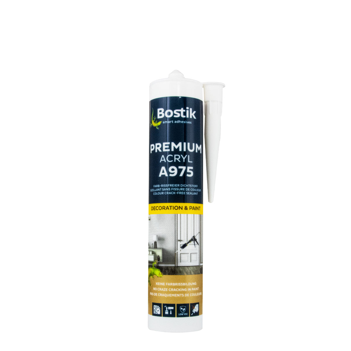 Bostik A975 Premium Acryl 300ml weiß, Acryldichtstoff, Fugendichtmasse
