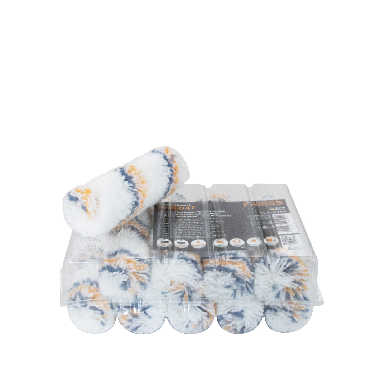 10x Friess ProCOAT Heizkörperwalze 10cm, #F56111264, 13mm Flor, Kleinflächenwalze