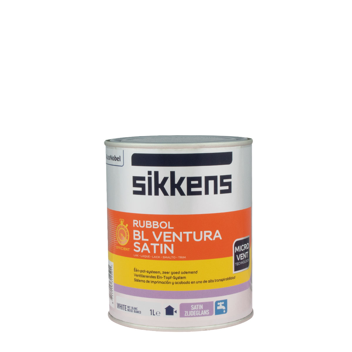 Sikkens Rubbol BL Ventura Satin weiss 1L, wasserb. Fensterlack