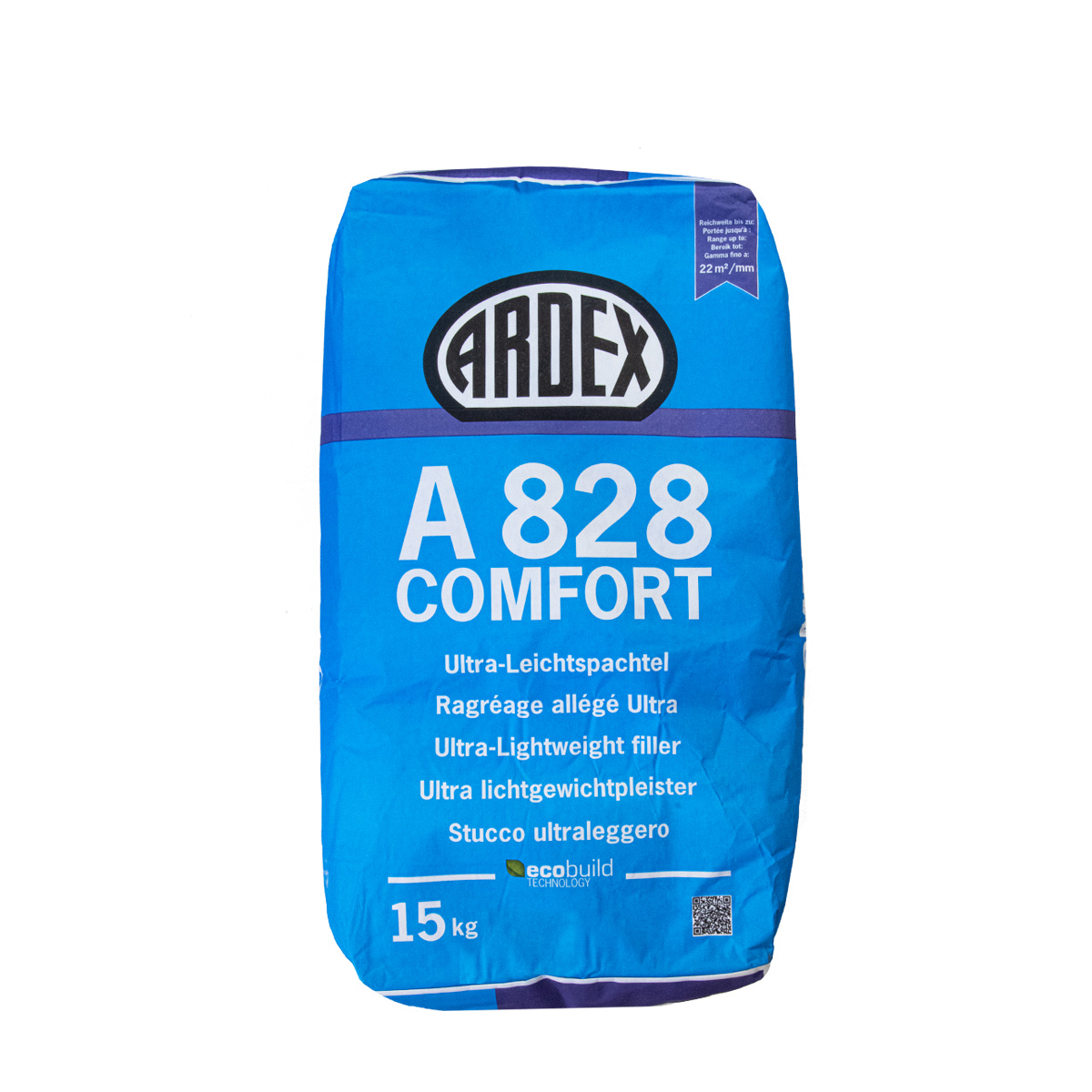 Ardex A 828 Comfort Ultraleichtspachtel 15kg, Flächenspachtel