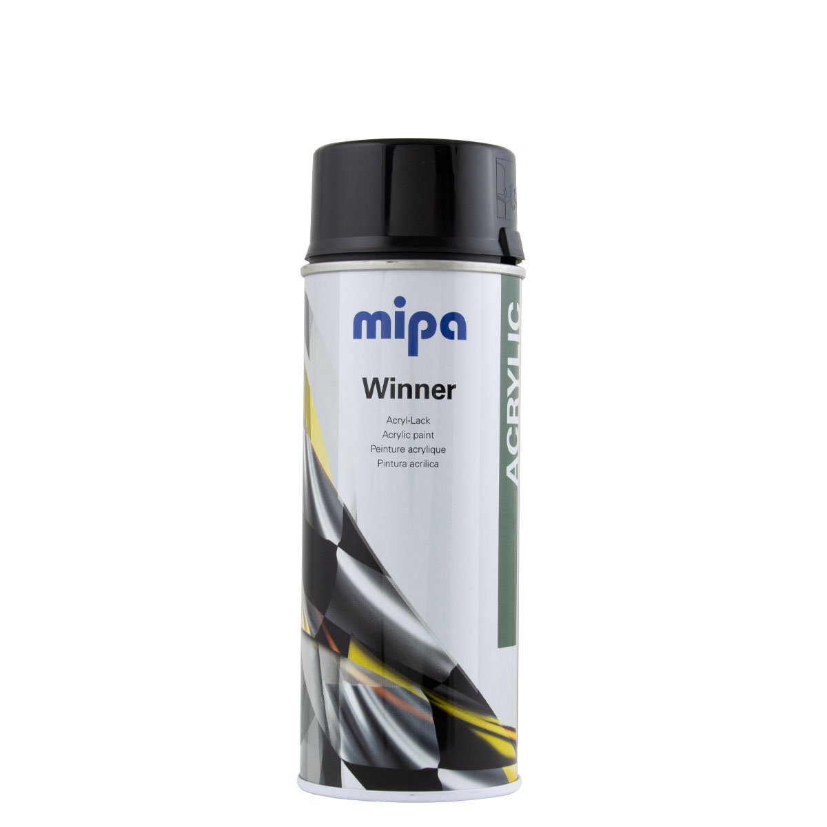 Mipa Winner Spray Acryl-Lack 400ml schwarz glänzend, Spraydose, Autolack