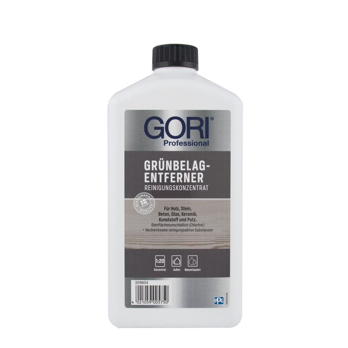Gori Grünbelag Entferner 1L, Reinigungskonzentrat chlorfrei