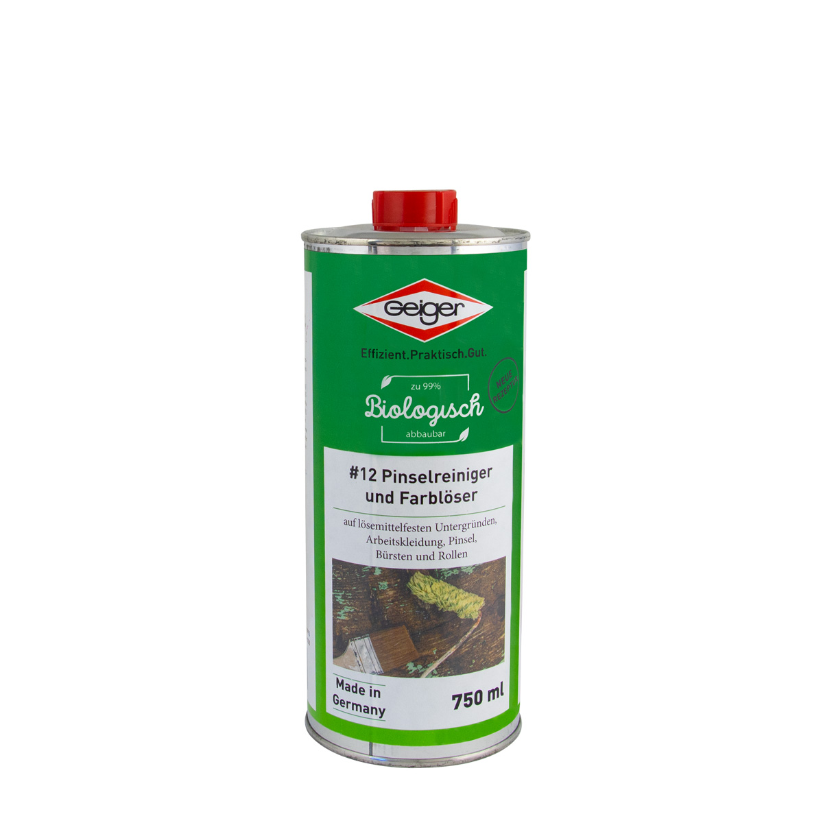 Geiger Pinselreiniger und Farblöser NR12 750ml, biologisch abbaubarer Reiniger