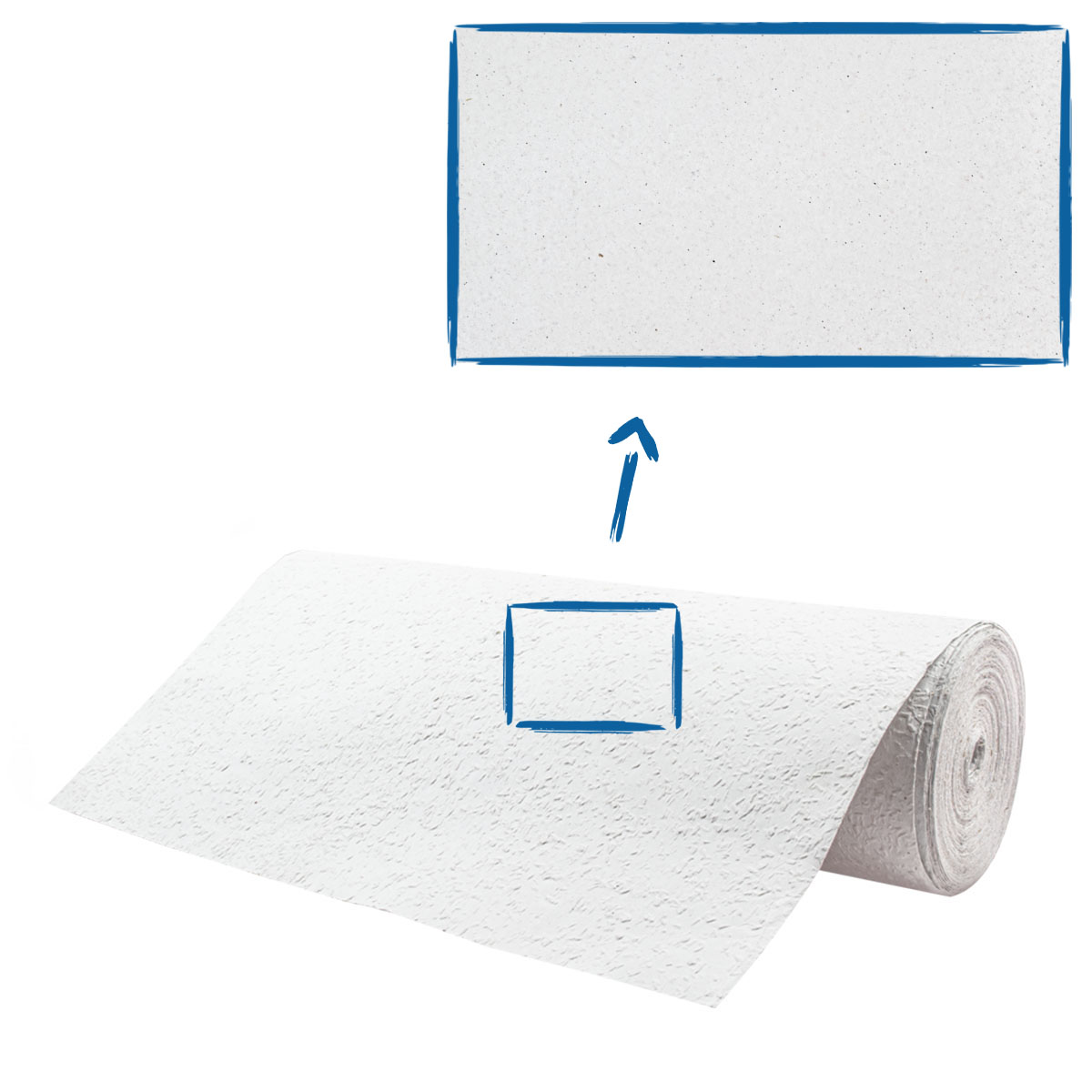 Erfurt Rauhfaser 20 Pro fein Rolle 33,5 x 0,53m, Raufasertapete