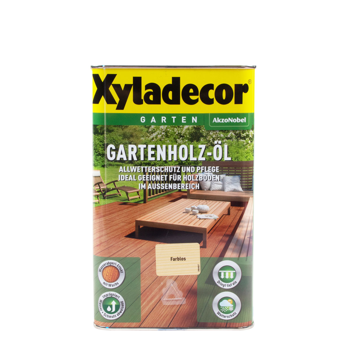 Xyladecor Gartenholz-Öl Natur Dunkel 2,5L, Holzöl