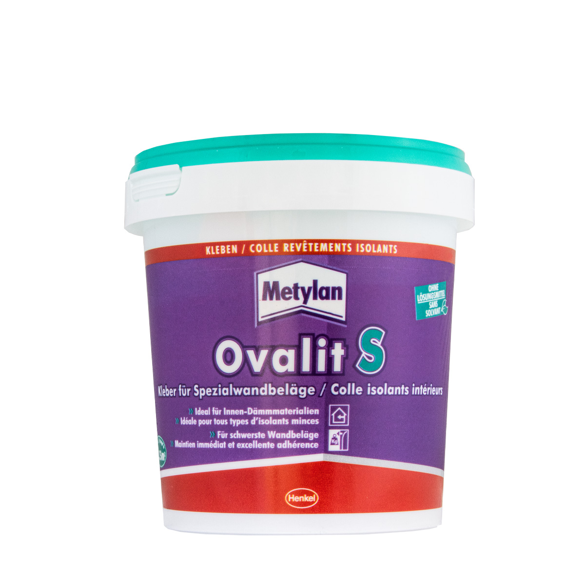 Metylan Ovalit S Wandbelagskleber 900g, Tapetenkleber, gefüllter Dispersionskleber