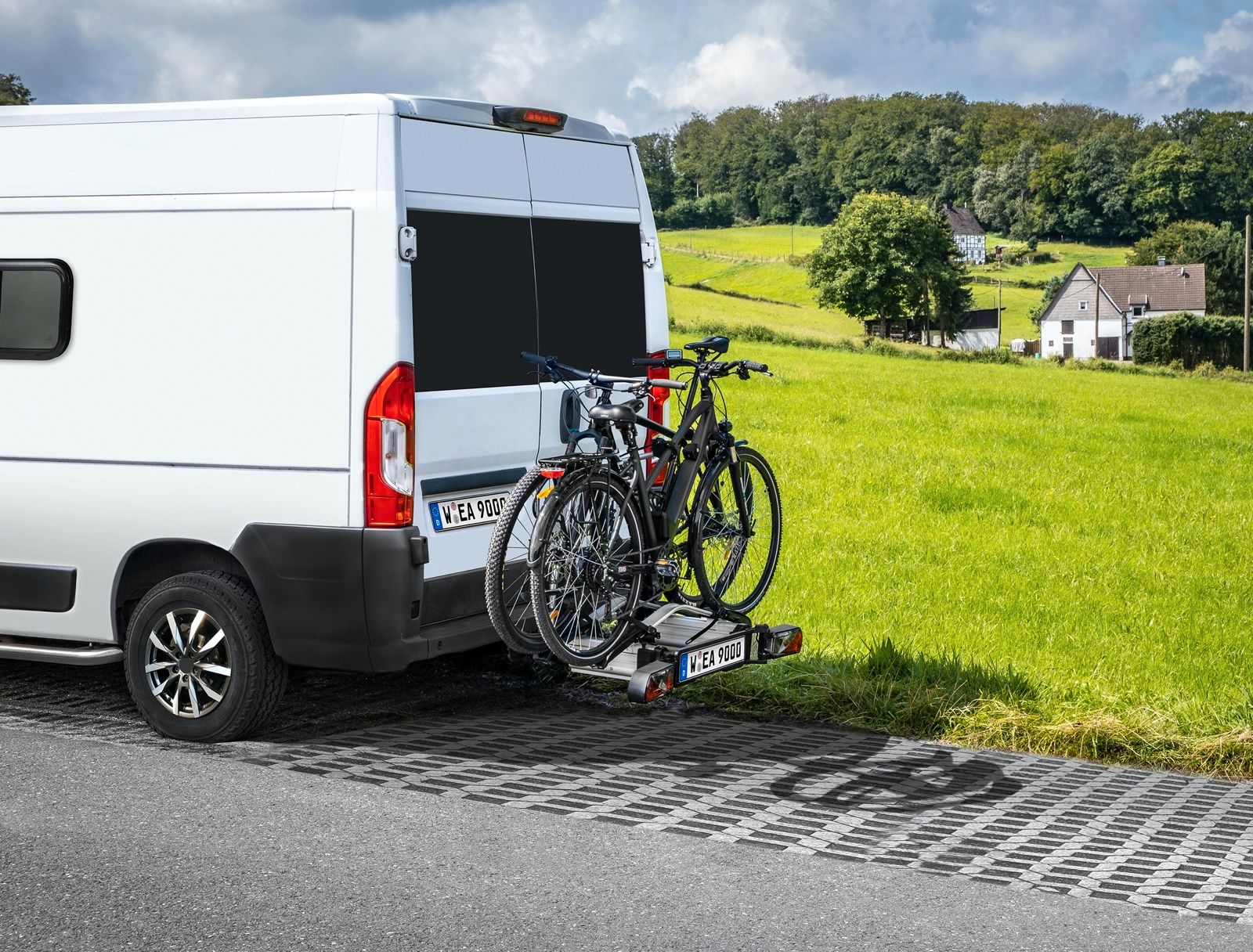 Fahrradträger SD260 silber Kupplungsträger EUFAB LAS Ducato