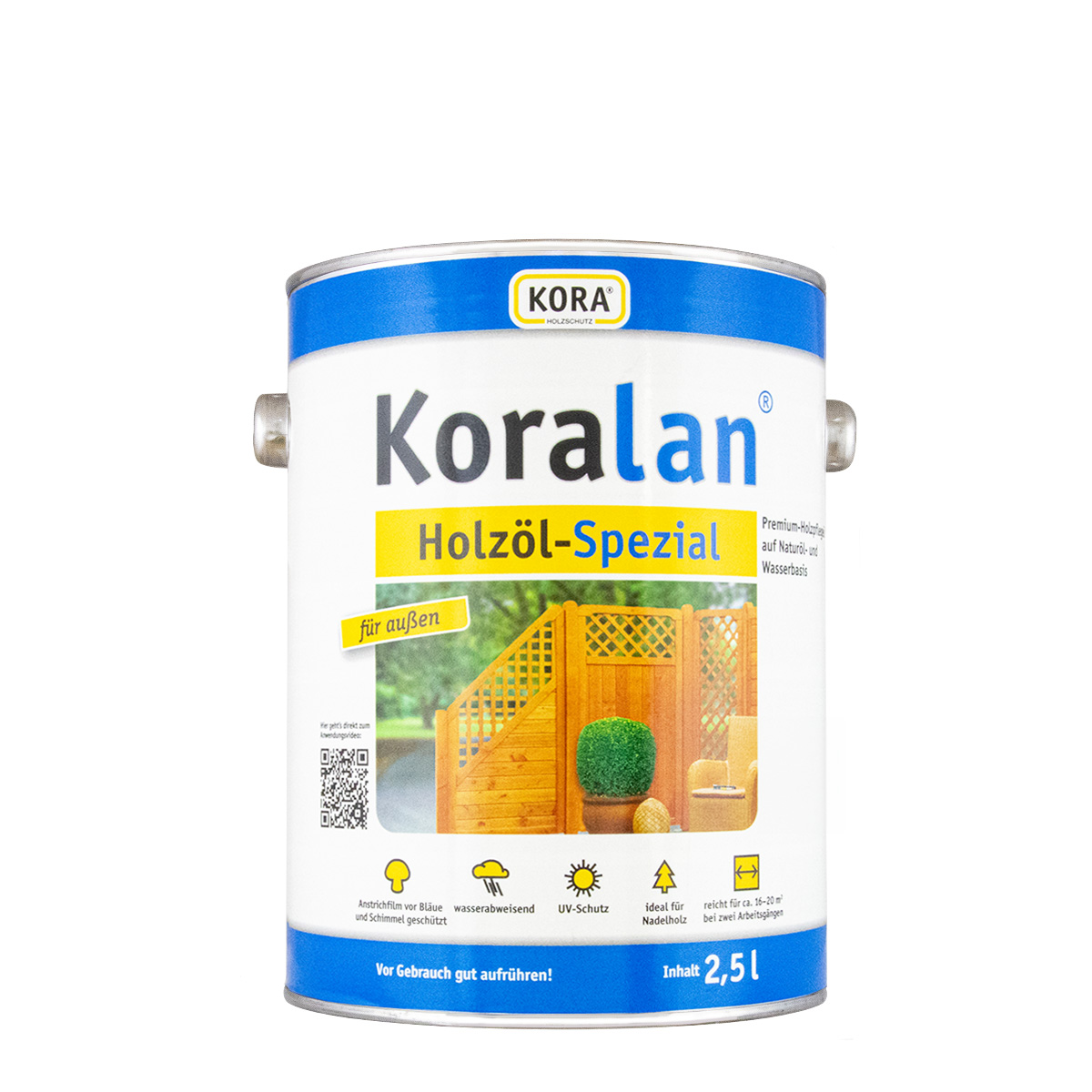 Koralan Holzöl Spezial 750ml uv natur, Gartenholz-Öl, Terrassen-Öl