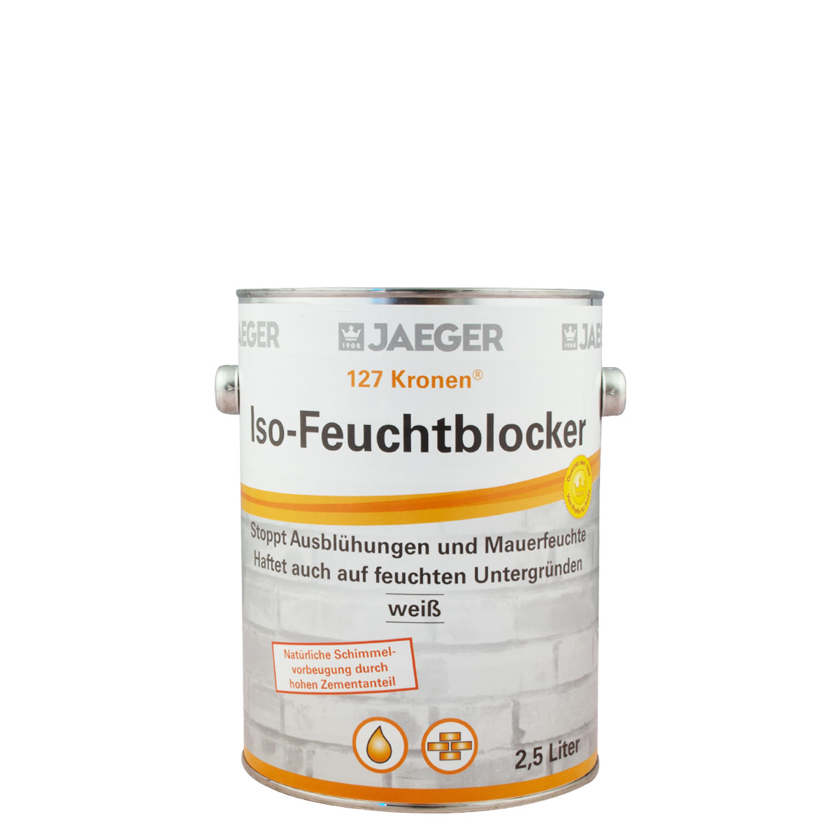 Jaeger Kronen Iso Feuchtblocker 127 weiss 750ml, Isolierfarbe, Nikotinfarbe