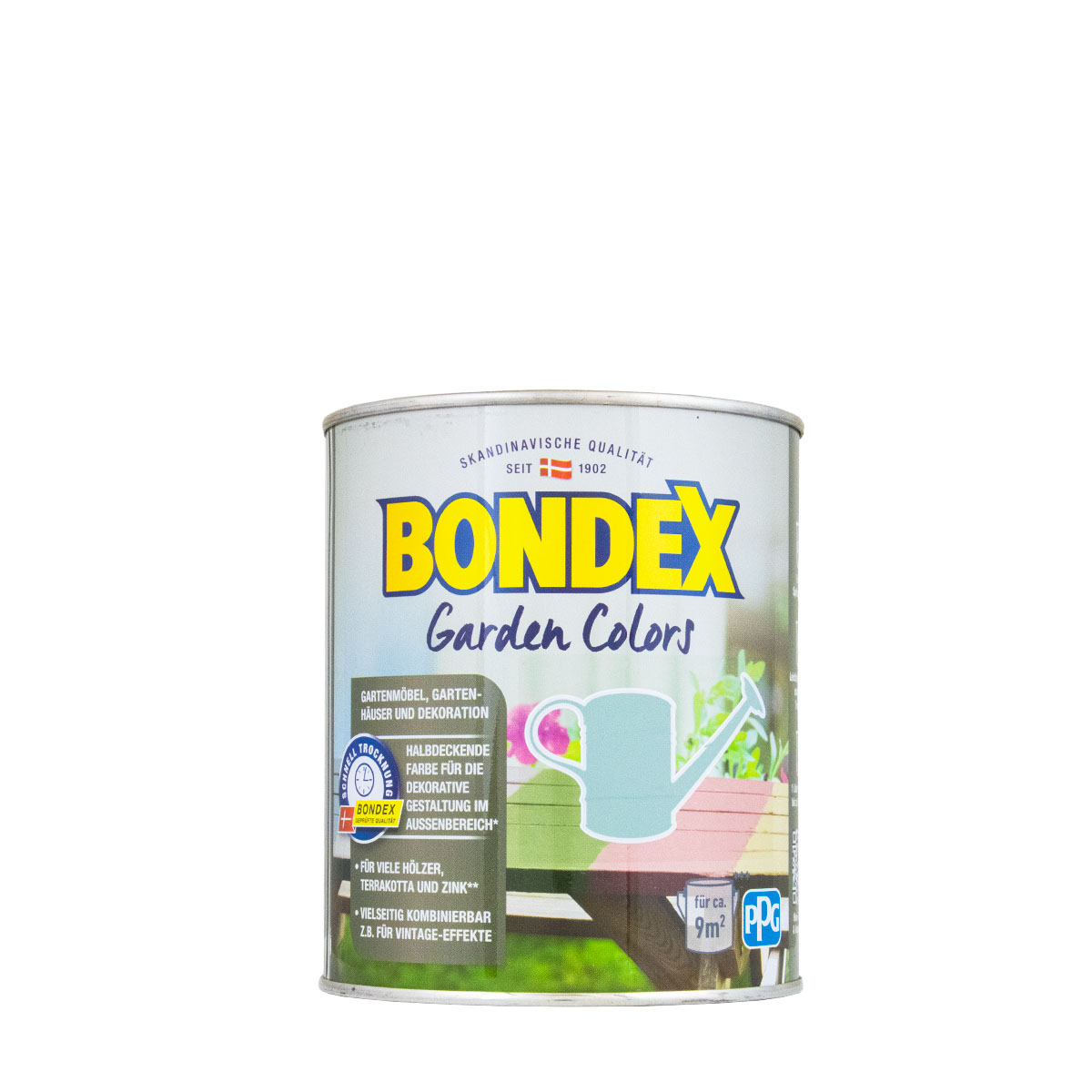 Bondex Garden Colors 750ml attraktives athrazit, halbdeckende Holzfarbe, Shabby Chic, Vintage