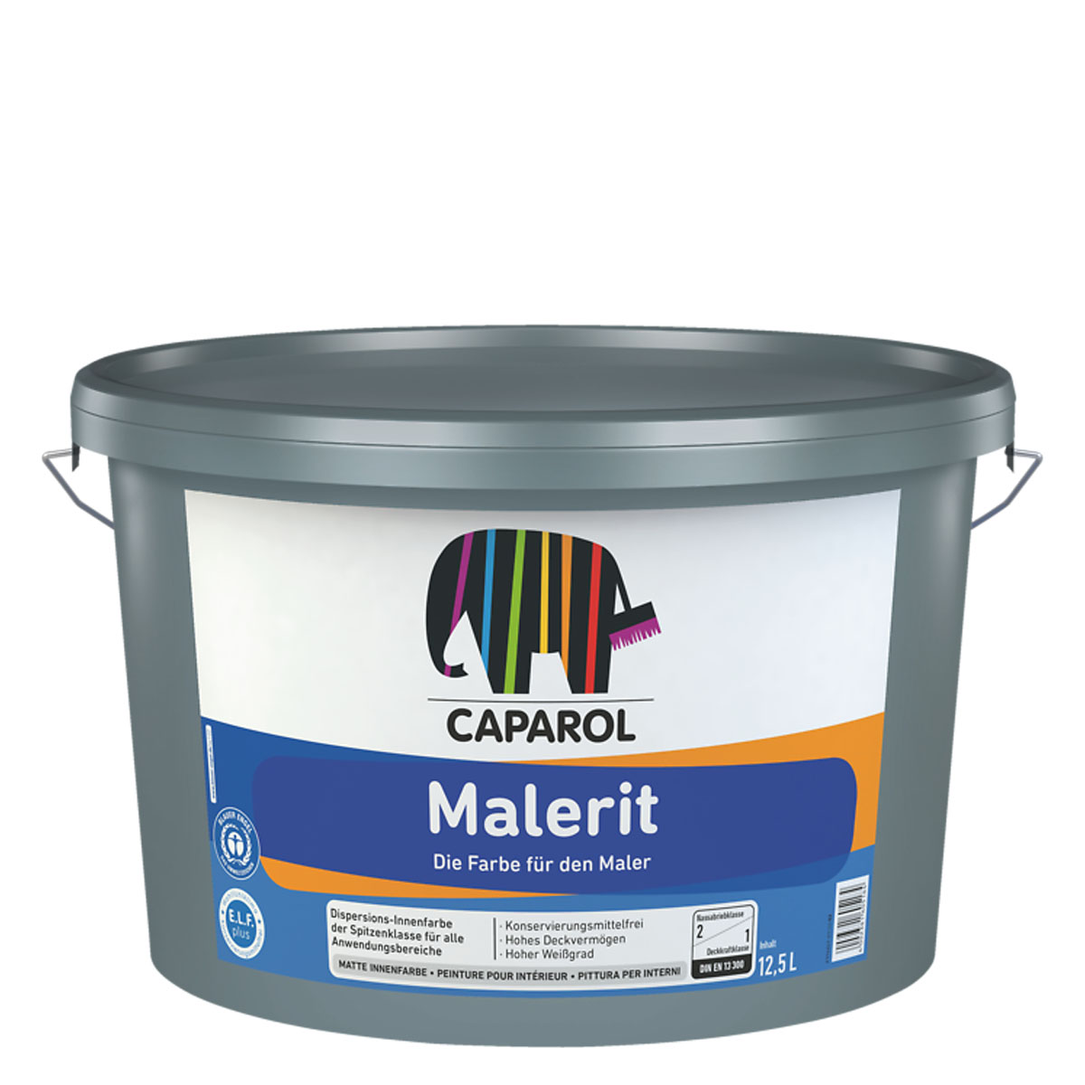 Caparol Malerit KF 12,5L weiß, hochdeckende Wandfarbe, Dispersionsfarbe