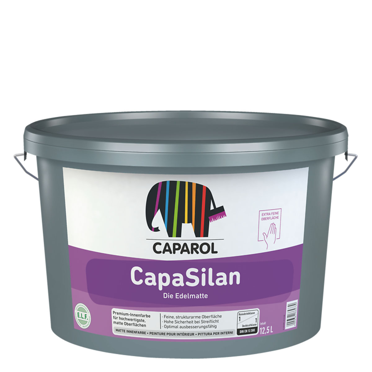 Caparol CapaSilan 12,5L weiß, hochdeckende Wandfarbe, Dispersionsfarbe