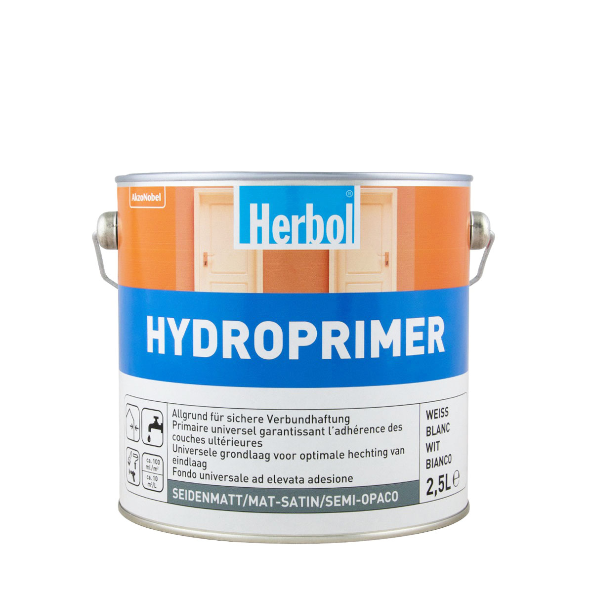 Herbol Hydroprimer 2,5L weiss, Allgrund, Universalprimer