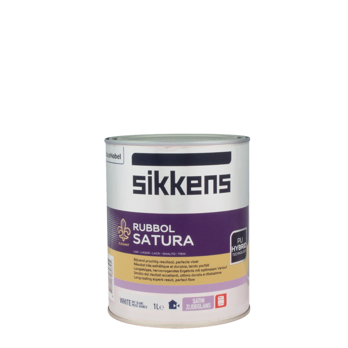 Sikkens Rubbol Satura (Plus) weiss 1L, Seidenglanzlack, Holzlack