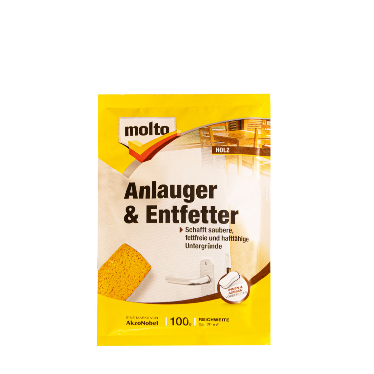 Molto Anlauger und Entfetter 100g, hochwirksamer Reiniger, Nikotinreiniger