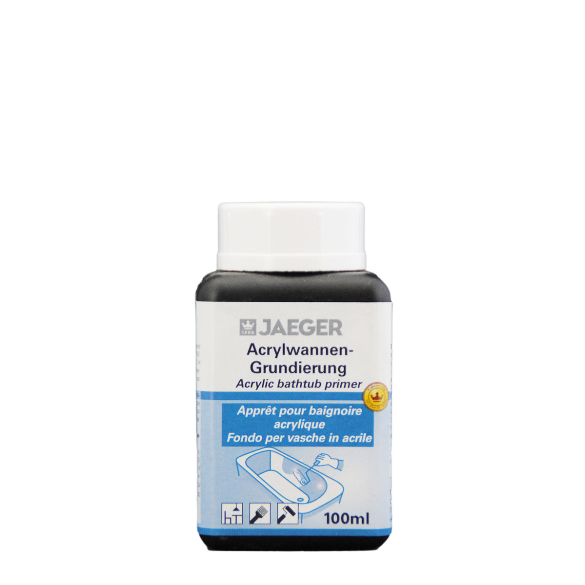 Jaeger Acrylwannen-Grundierung 886 100ml, Haftgrund für Badewannenlack-Set 887