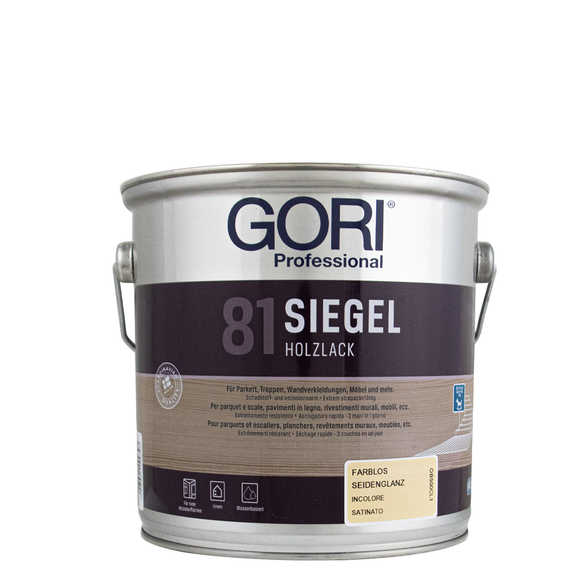Gori 81 Siegel Holzlack 0,75L farblos seidenglänzend